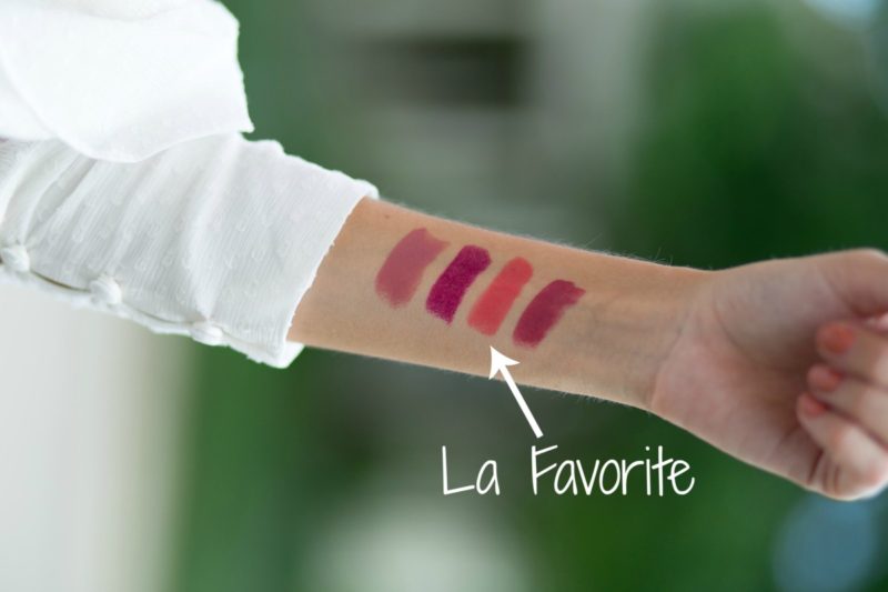 A swatch with #43 Chanel's La Favorite for Fall