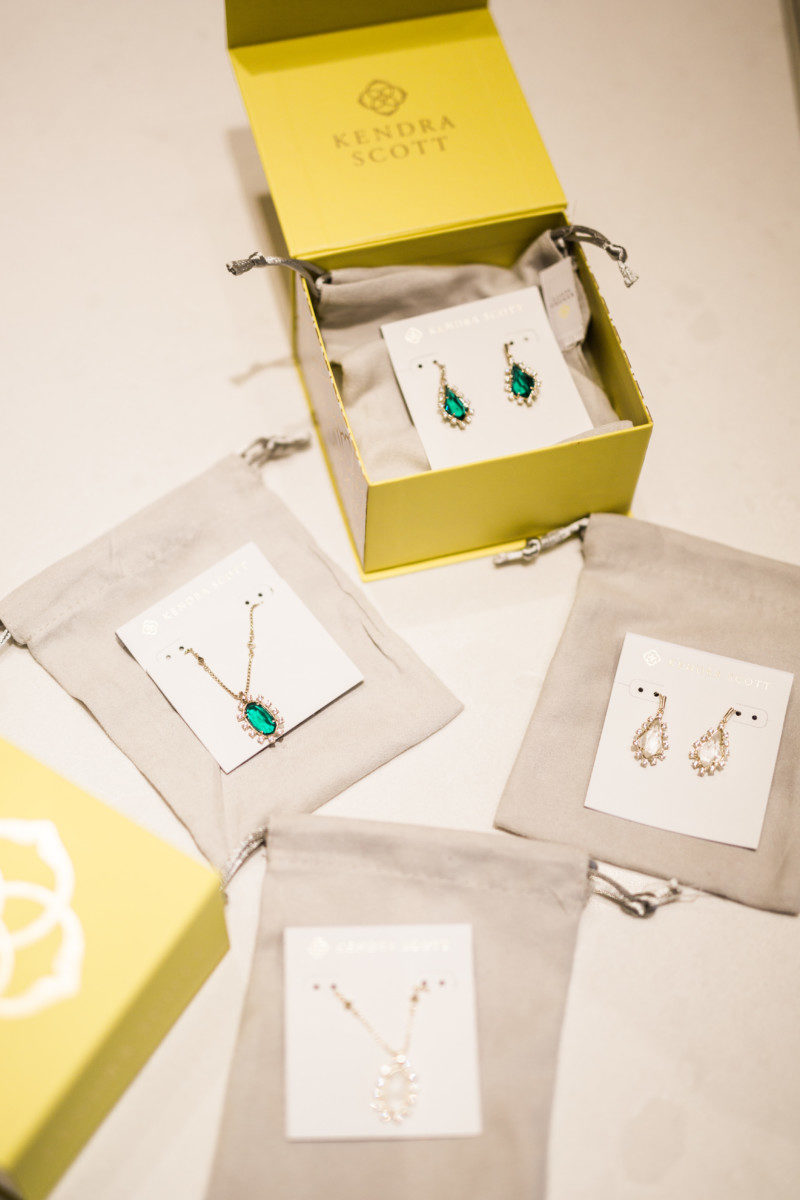 the miller affect talking about holiday gifts from Kendra Scott