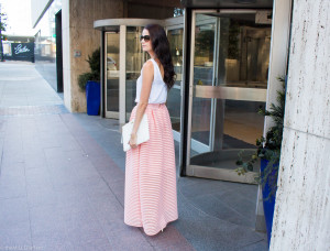 maxi skirt in the summer