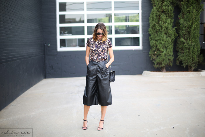 Forever21 Faux Leather Gauchos