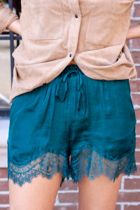 H&M Satin lace shorts