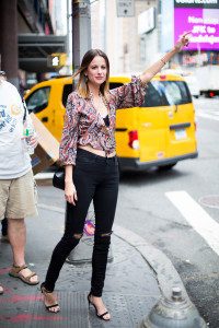 street style, new york fashion week, silk top