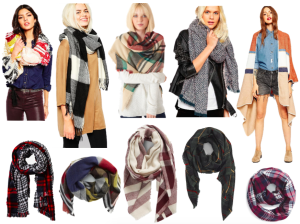 #countdowntochristmas, plaid scarves, blanket scarves