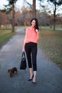 Amanda Miller on work wear wednesday posting about the best black heels to wear to work