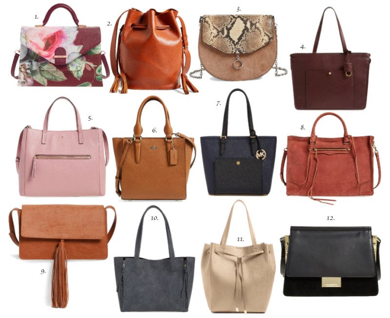 The Miller Affect posting work handbags on sale during the Nordstrom Anniversary Sale