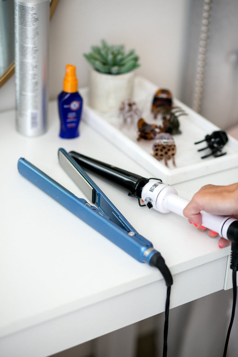 The Miller Affect talking about her favorite hair tools including Hot Tools curling wand