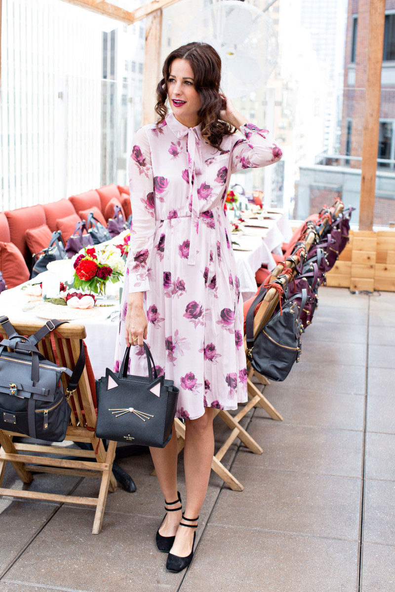 The Miller Affect wearing head to toe Kate Spade during New York Fashion Week