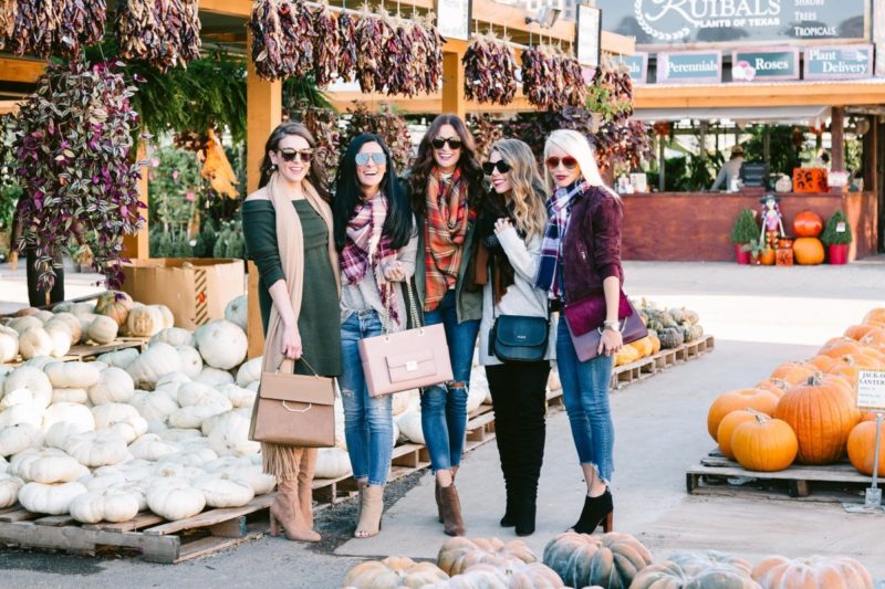 A group of Dallas Fashion Bloggers posting about their favorite boots and scarves
