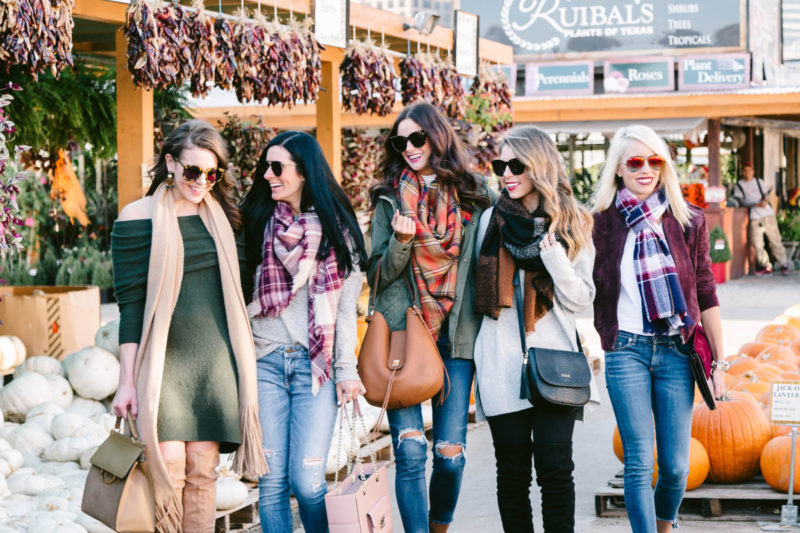 Dallas Fashion Bloggers showing you 5 ways to wear a scarf