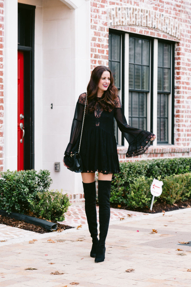 The Miller Affect in a swing Free People dress for NYE