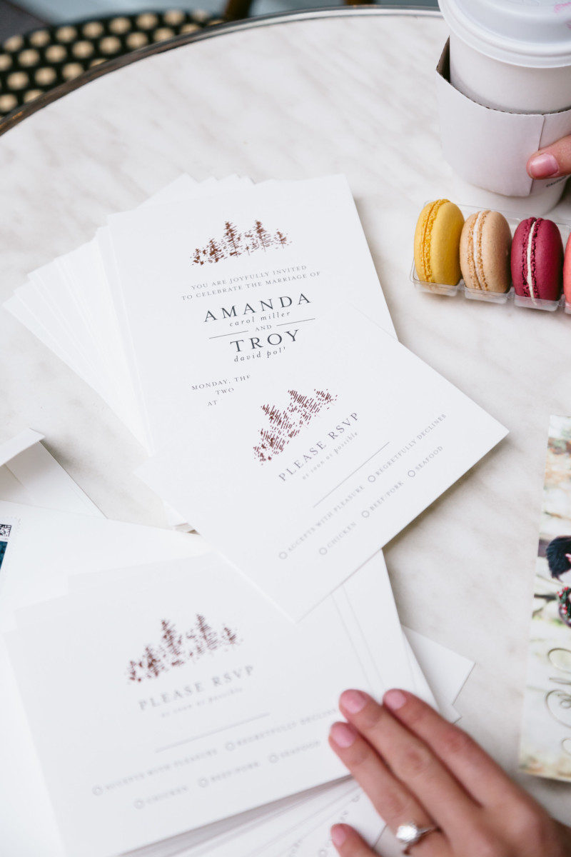The Miller Affect's wedding invitations from Minted