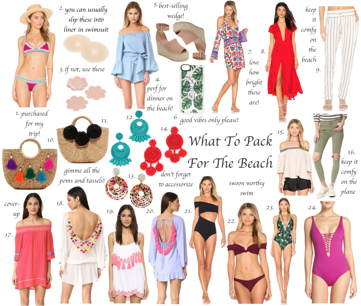 What to pack for the beach on themilleraffect.com