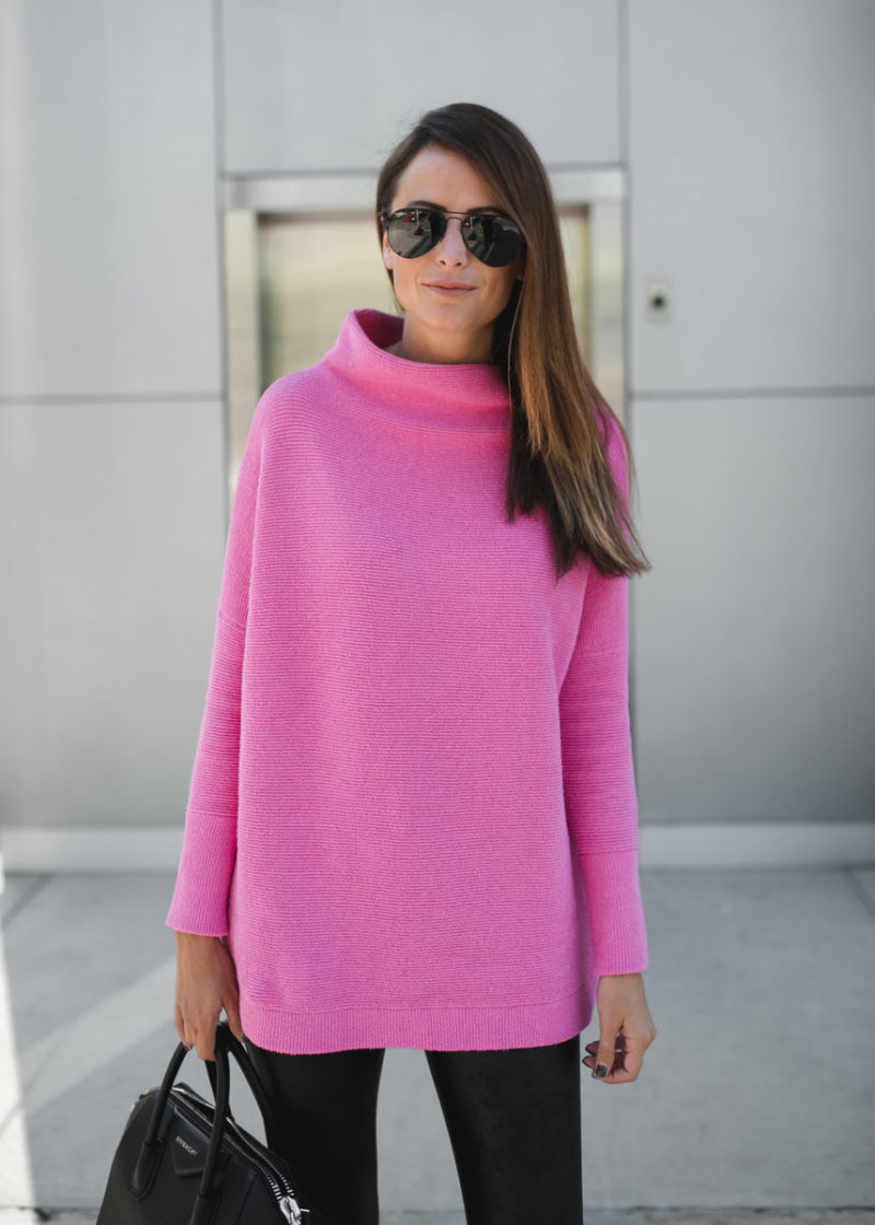 The Miller Affect giving away a pink sweater on her blog series