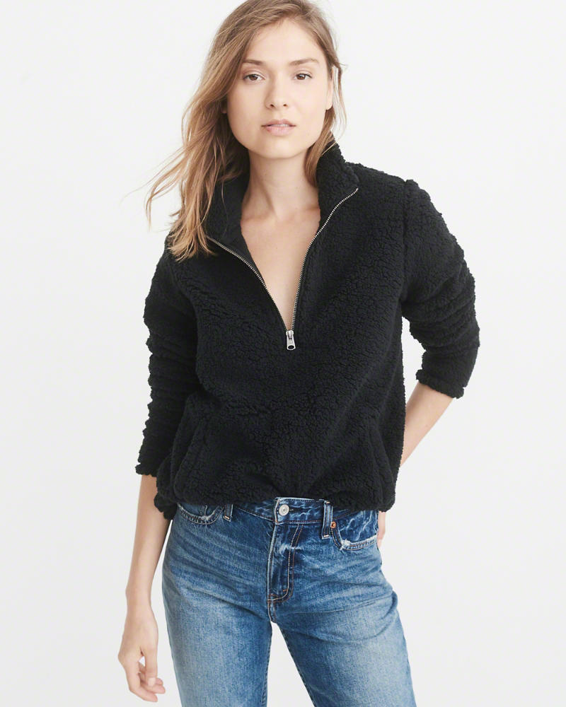 sherpa pullover abercrombie