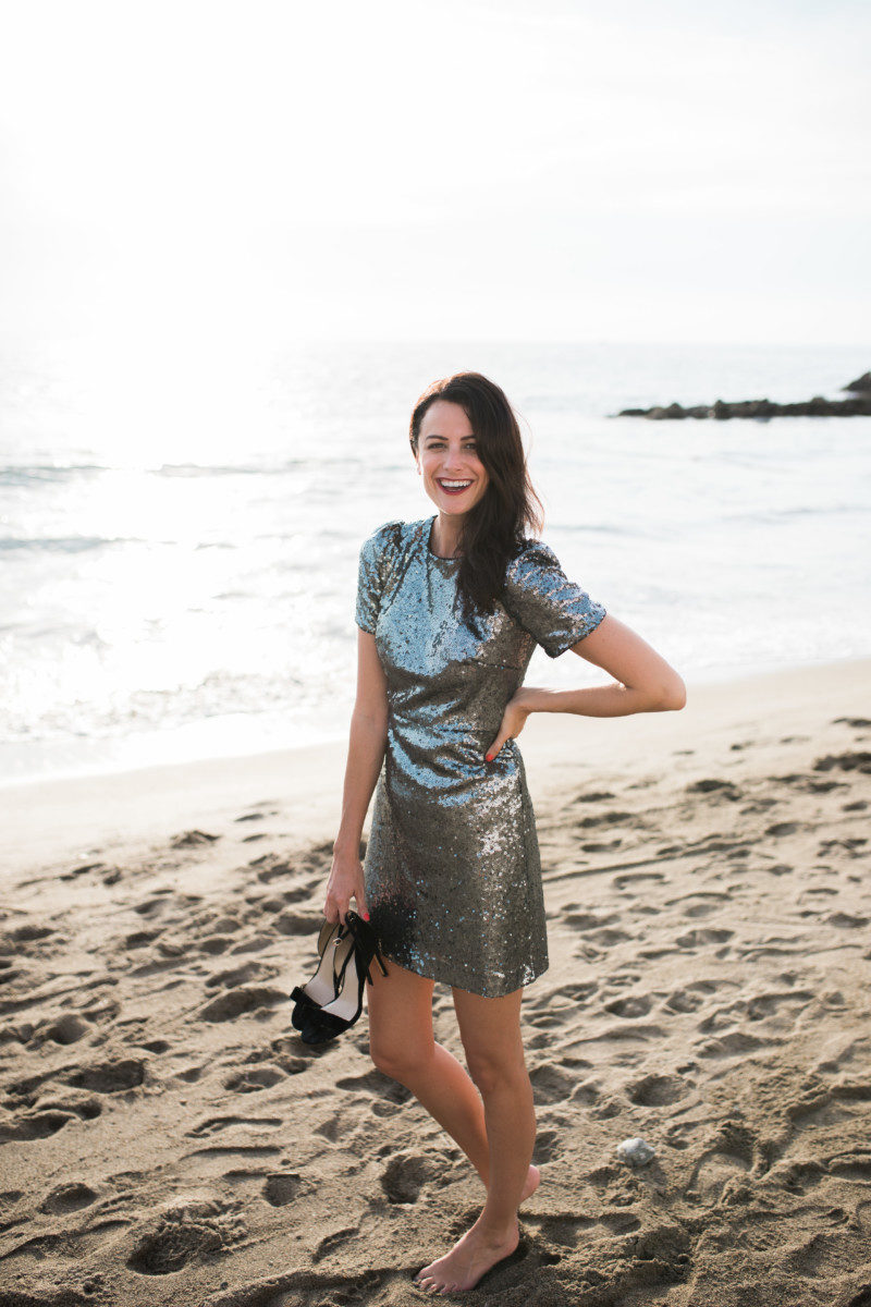 The Miller Affect Fashion Blog in Ann Taylor sequin NYE dress