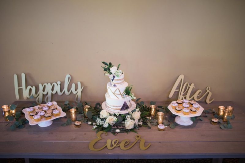 The Miller Affect wedding dessert table