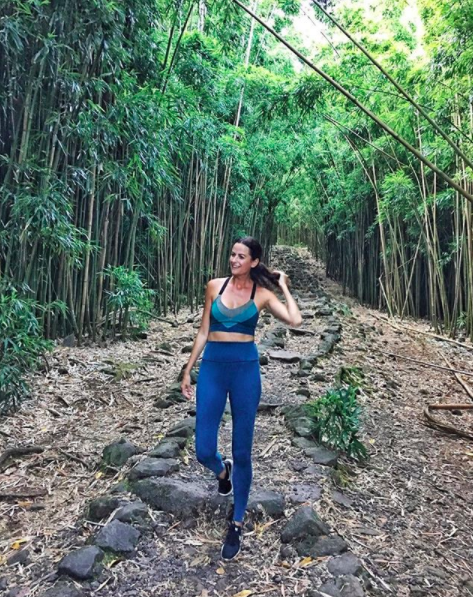 the miller affect wearing beyond yoga in a bamboo forest