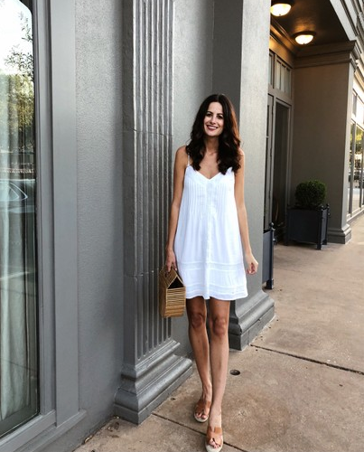 The Miller Affect in a white summer dress under $50