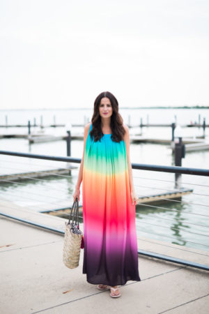 the miller affect wearing a maxi dress from Stage Stores