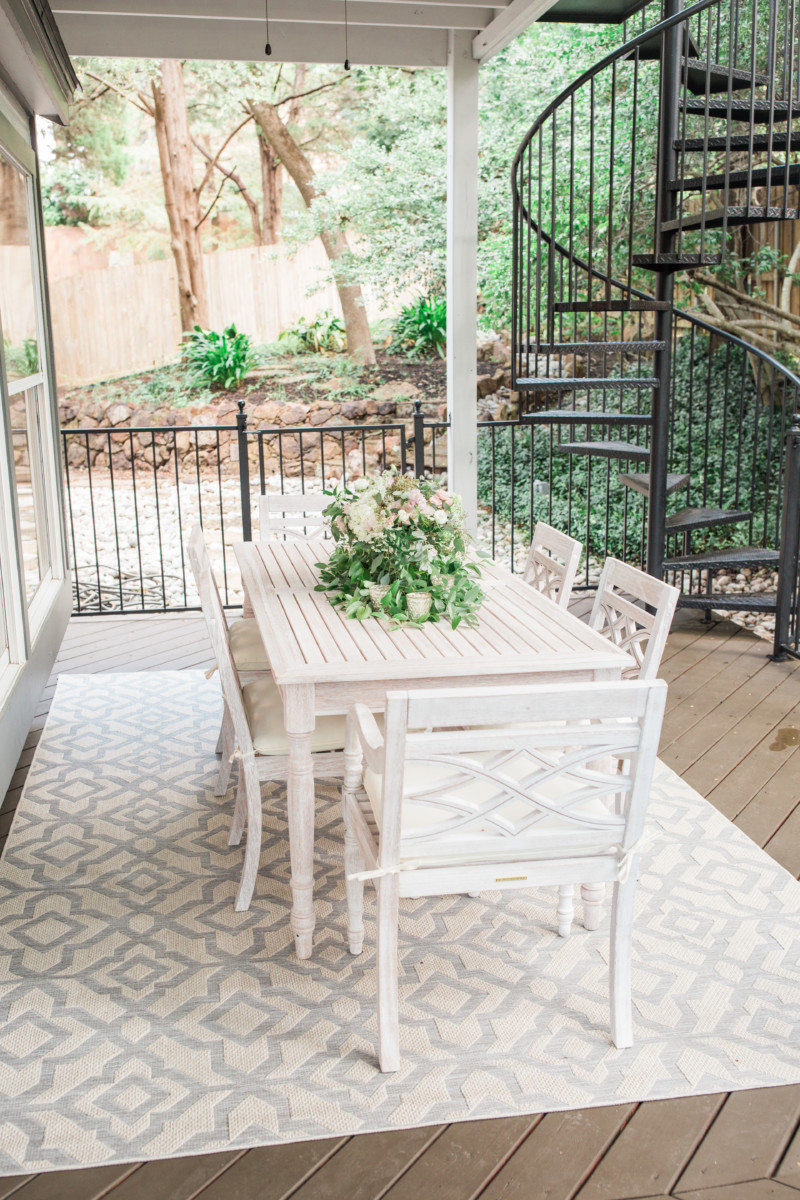ballard designs outdoor dining table