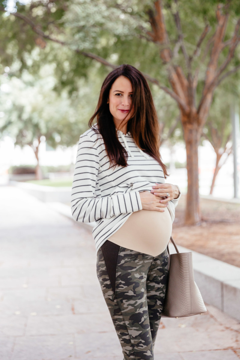 the miller affect talking about the softest maternity leggings