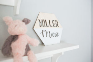 the miller affect with a name sign from etsy