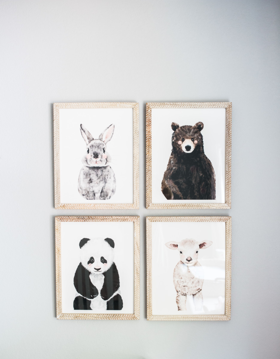 the miller affect with minted animal prints for the nursery
