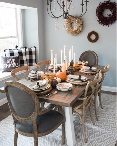 the miller affect fall dining room decor