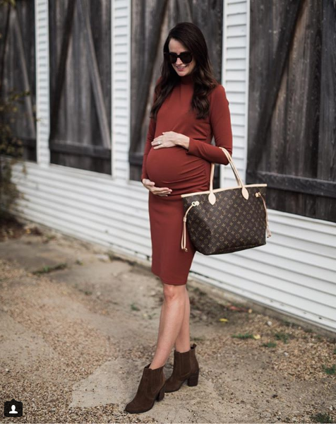 the miller affect ruched long sleeve maternity dress