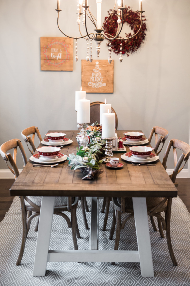 the miller affect with a christmas tablescape from macy's