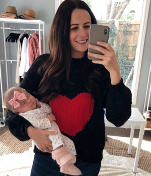 Fashion blogger The miller affect in heart sweater