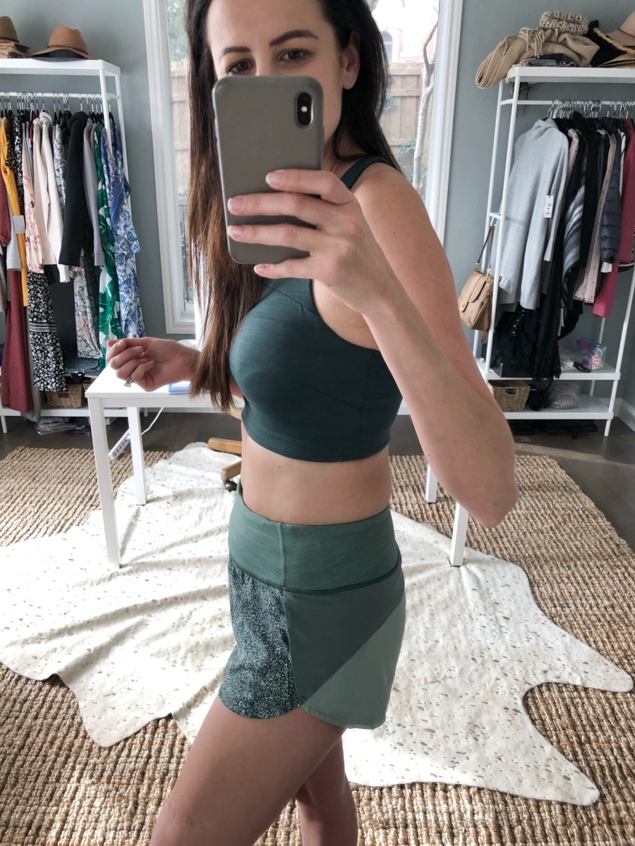 the miller affect wearing a padded sports bra from OV