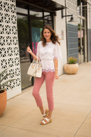 themilleraffect.com wearing pink ralph lauren jeans