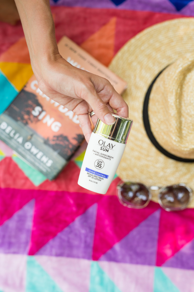 the miller affect sharing her summer sunscreen essential from olay
