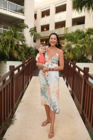 themilleraffect.com wearing a nordstrom dress on vacation