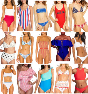 4th of July Swimsuits 2019 on themilleraffect.com