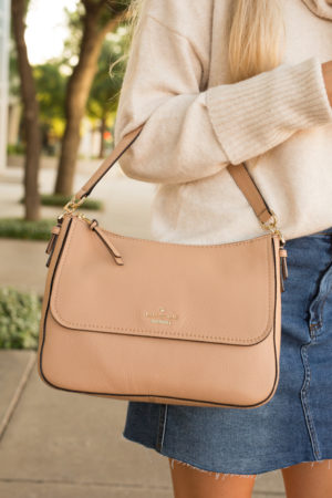 the miller affect wearing a kate spade crossbody from the nordstrom anniversary sale