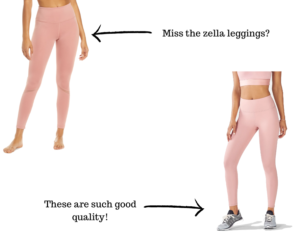 similar zella leggings on themilleraffect.com
