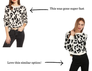 similar leopard sweater from the #nsale on themilleraffect.com