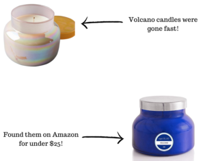 volcano candles under $25 on themilleraffect.com