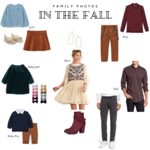 fall family photo outfits on themilleraffect.com