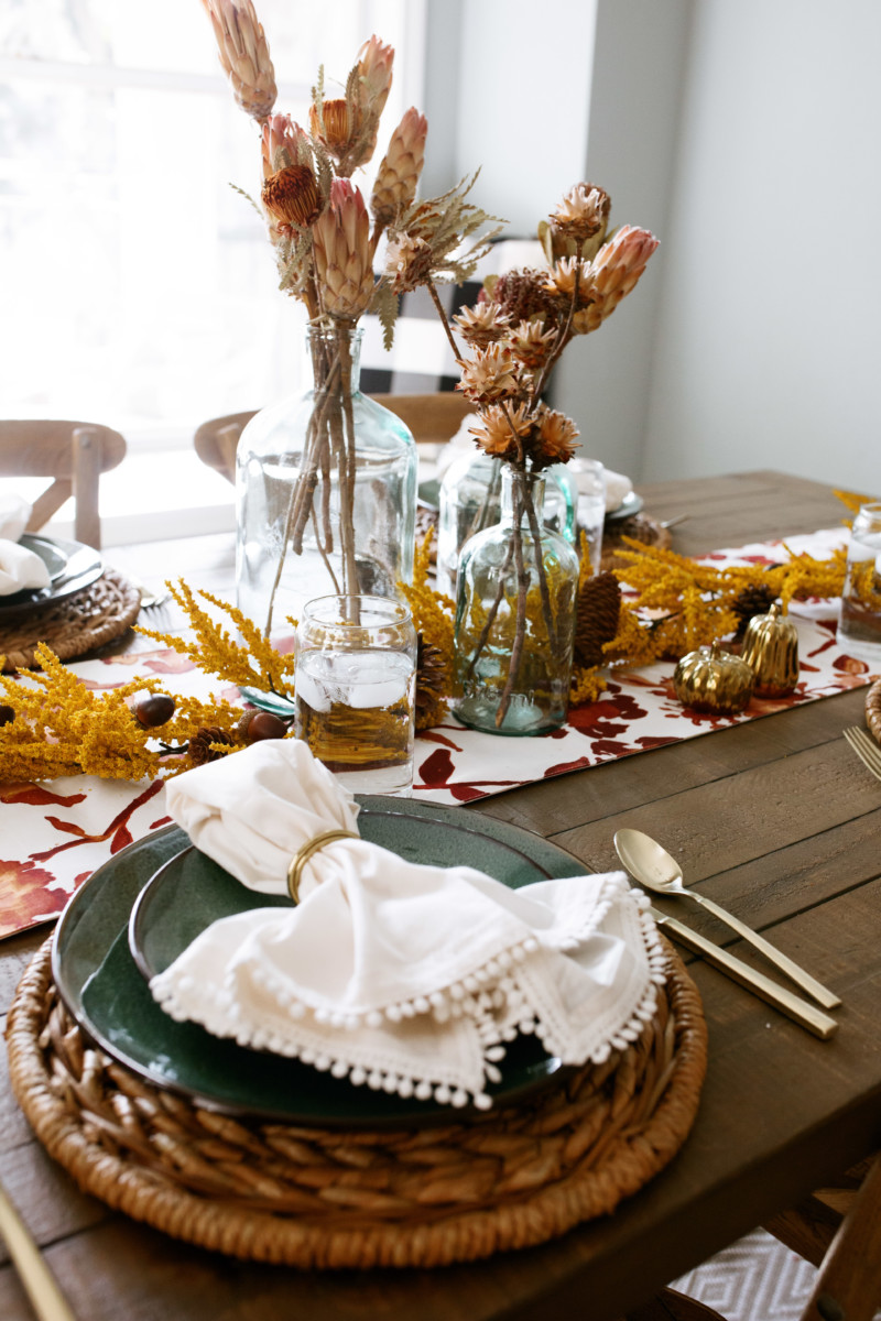the miller affect thanksgiving table decor inspo