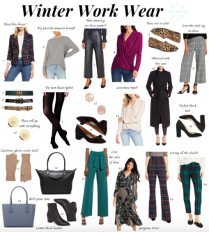 winter workwear collage on themilleraffect.com