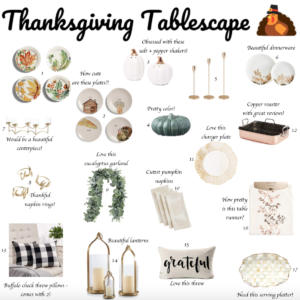 thanksgiving tablescape inspo on themilleraffect.com
