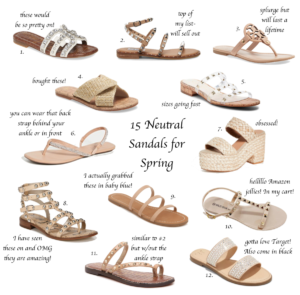 15 neutral spring sandals