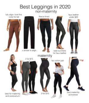 reviewing the best leggings in 2020 - both maternity and non-maternity on themilleraffect.com