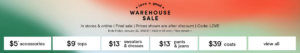 loft warehouse sale