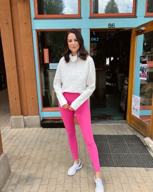 zella hot pink leggings from the nsale on the miller affect