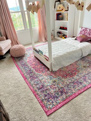 Rugs USA Pink Distressed Persian Area Rug on themilleraffect.com